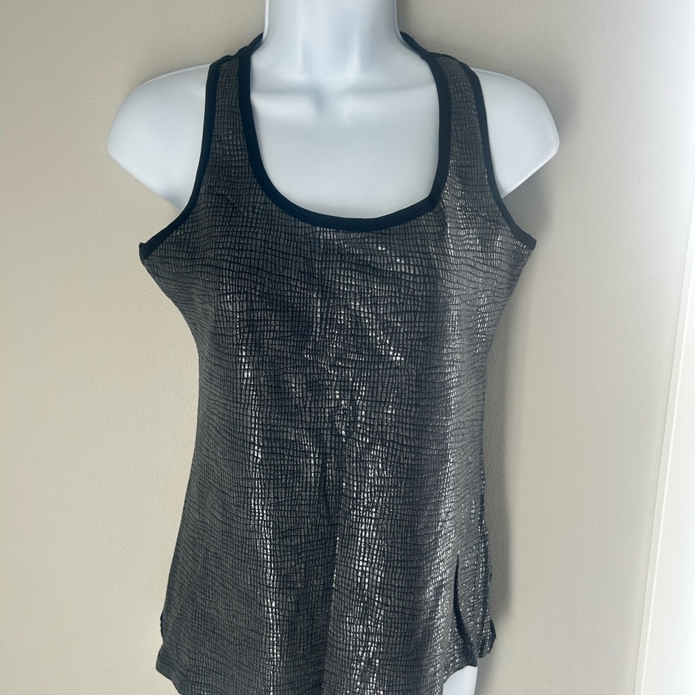 Women's Shimmering Black Tank Top